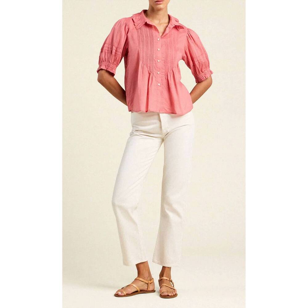 NEW TROVATA jess blouse in rosada